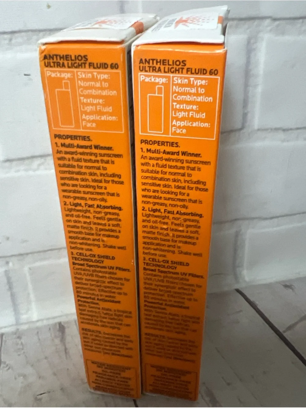 (2) La Roche-Posay Anthelios Ultra Light Fluid Sunscreen SPF 60 1.7oz - 5/2026